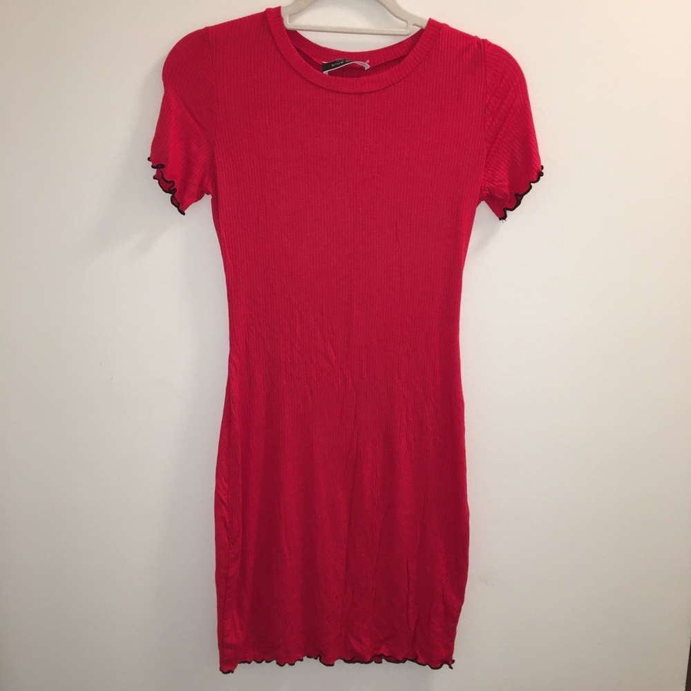 Ribbed tshirt dress